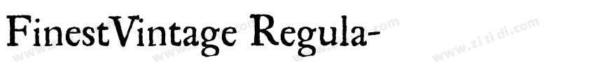 FinestVintage Regula字体转换